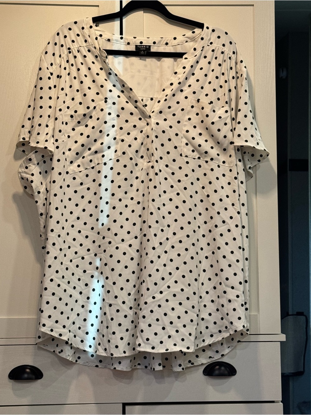 Torrid Polka Dot Blouse